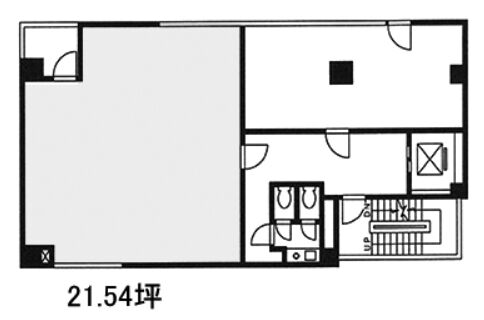 川名第一ビル 3階302（21.54坪）の情報 | 賃貸オフィス・貸事務所- 東京ベストオフィス TOKYO BEST OFFICE