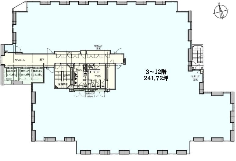 Daiwa秋葉原ビル 8階（241.84坪）の情報 | 賃貸オフィス・貸事務所- 東京ベストオフィス TOKYO BEST OFFICE