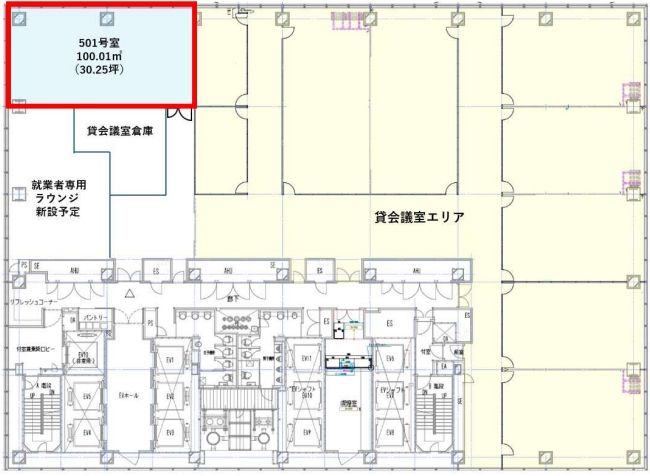 秋葉原ダイビル 5階501（30.25坪）の情報 | 賃貸オフィス・貸事務所- 東京ベストオフィス TOKYO BEST OFFICE