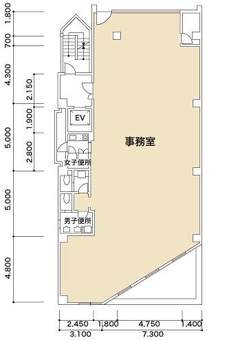 唐木ビル 2階201 平面図