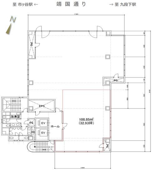 飛栄九段ビル 7階702 平面図