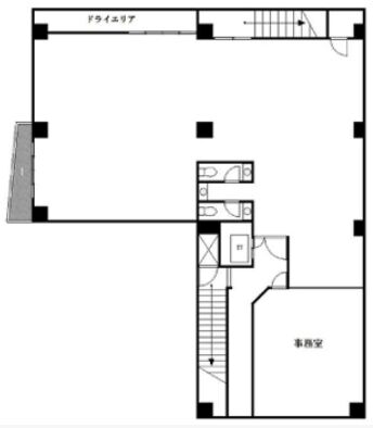 枝ビル 地下1階 平面図