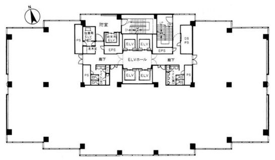 ニチレイ明石町ビル 7階702 平面図