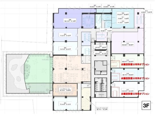 第35興和ビル（WAW赤坂第35興和ビル） 3階306 平面図