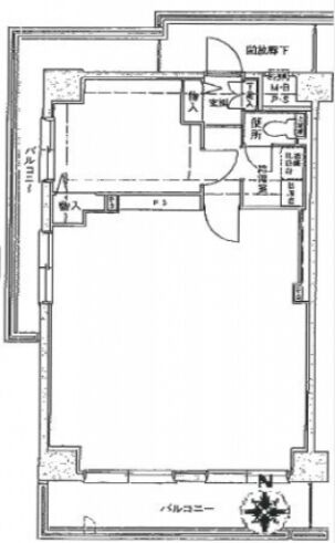 シティハウスノヴァ 4階401 平面図