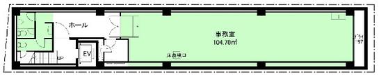 日本橋フジビル 地下1階 平面図