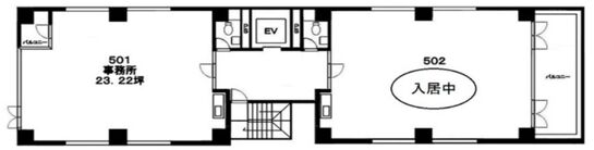 中尾ビル 5階501 平面図