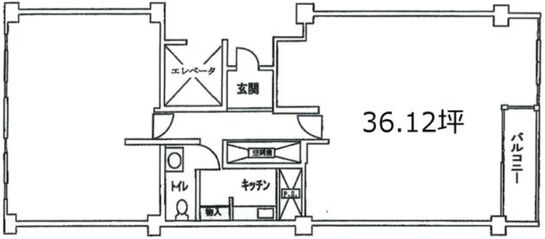 グリーンファンタジアビル 7階706 平面図