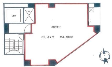 麻布十番ミレニアムタワー 3階301 平面図