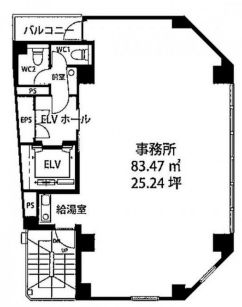 DeLCCS神田 4階 平面図