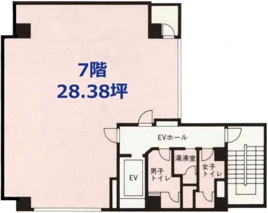 天野ビル（上野） 7階 平面図