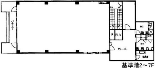 VORT半蔵門Ⅱ（旧：KIHOHビル） 2階 平面図