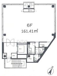 第16スカイビル 6階601 平面図