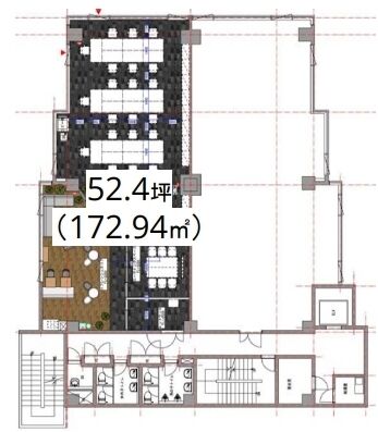 ヤダビル 6階A 平面図