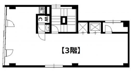 コスギビル 3階 平面図