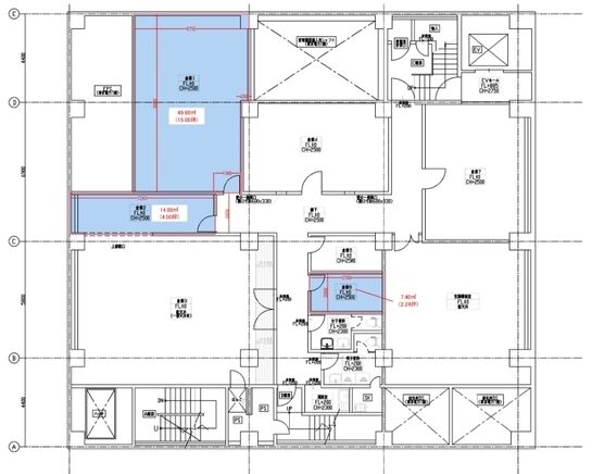 銀座2丁目松竹ビルANNEX（旧：恒産第1ビル） 地下1階1 平面図