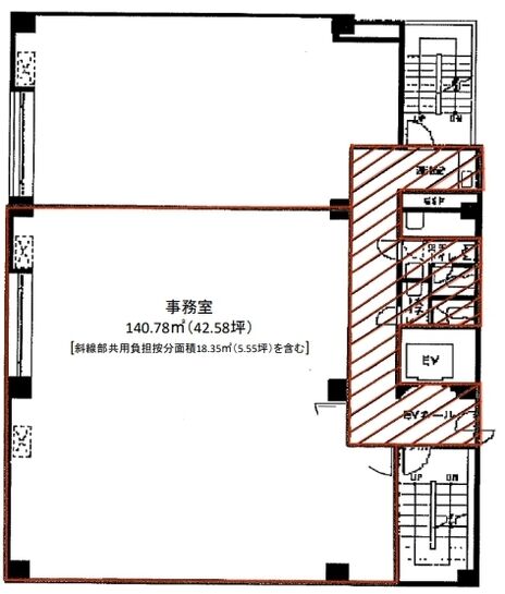 清月堂本店ビル 9階 平面図