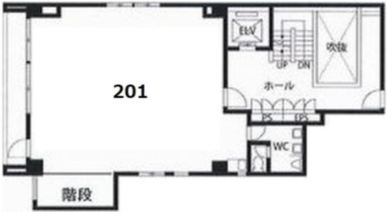 万代三田ビル 2階201 平面図
