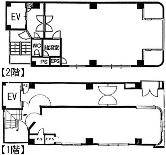 STYビル（中央区） 1階～2階 平面図