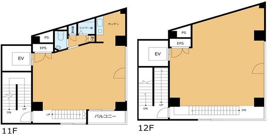 VORT渋谷桜丘 11階～12階 平面図