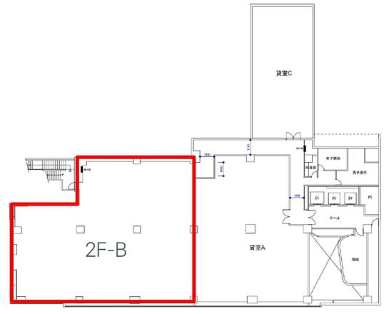 セキネビル 2階B 平面図