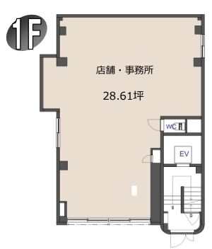イマス山吹町ビル 1階 平面図