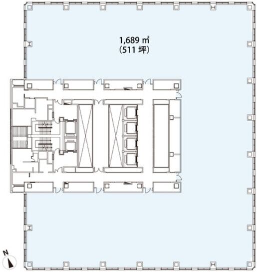 新宿フロントタワー 17階 平面図