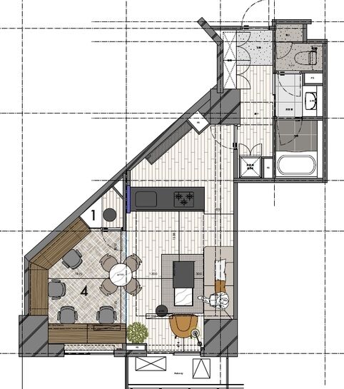 フィールA渋谷（FEELA SHIBUYA） 502号室 平面図