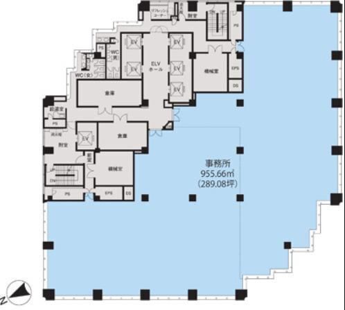 新宿スクエアタワー 11階 平面図