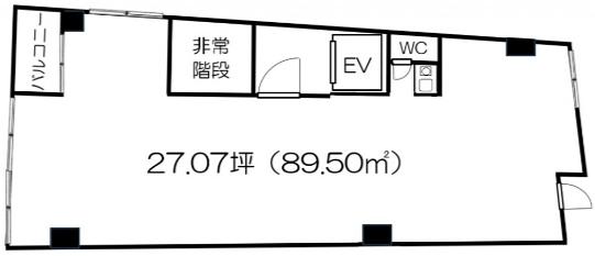 四谷テアールビル 3階 平面図