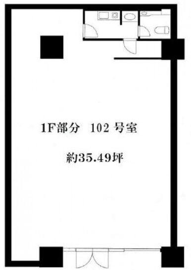 アクシアフォレスタ麻布 1階102 平面図