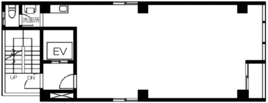 第二南川ビル 3階 平面図