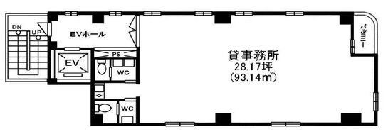 村山ビル 9階 平面図