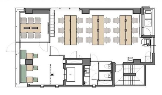 KITEN岩本町（旧：MURATOKU BUILDING） 4階 平面図