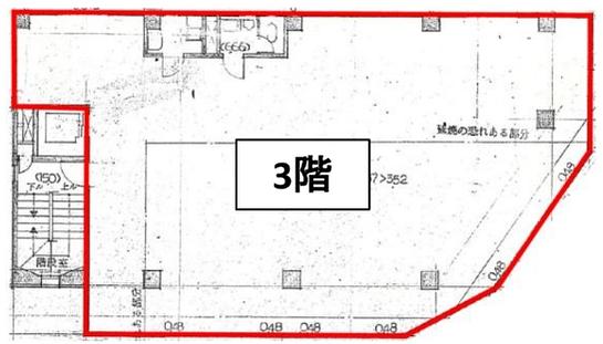 近代18西葛西ビル 3階 平面図