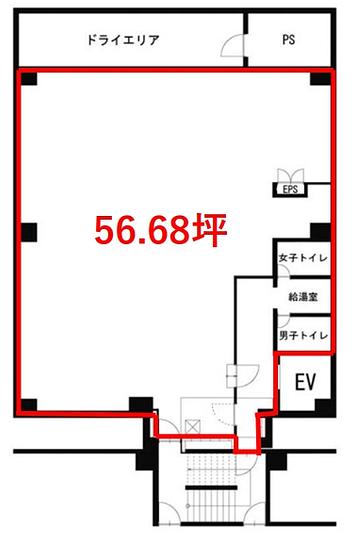 鈴中ビル大森ANNEX 地下1階 平面図