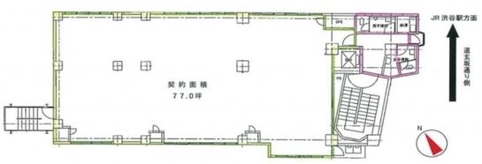 新大宗道玄坂上ビル(旧:新大宗円山ビル) 7階701 平面図