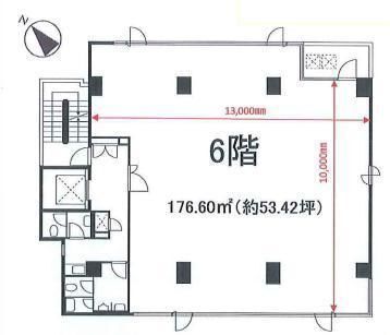 オー・アイ・芝浦 6階 平面図