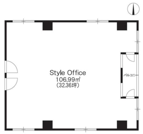 喜多ビル（港区） 3階301 平面図