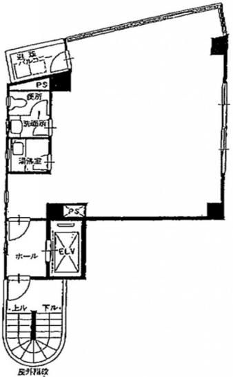九段中坂ビル 4階 平面図