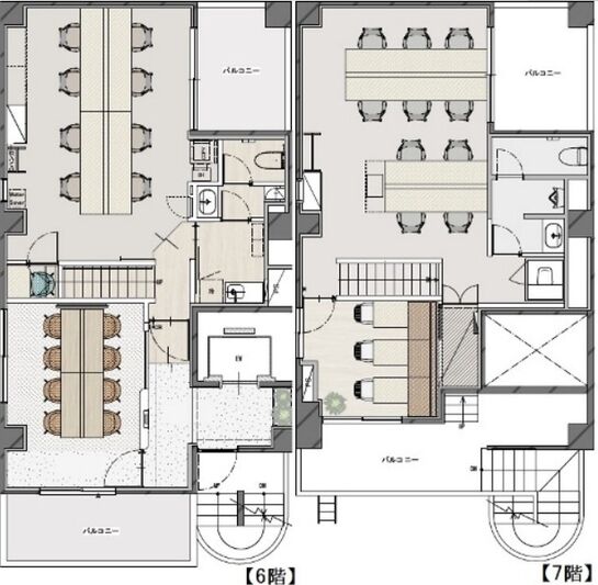 TRUST VALUE神田須田町 6階～7階 平面図