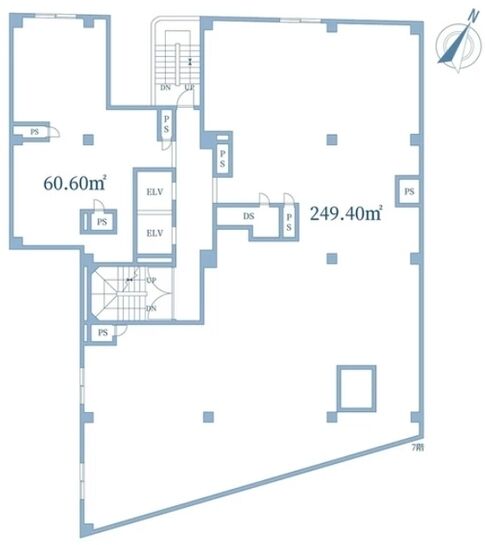 新宿ペガサスビル 7階 平面図