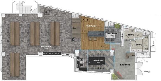いちご渋谷神山町ビル 1階 平面図
