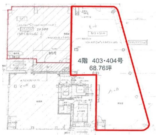サンロータスビル 4階 平面図