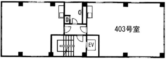 金谷ビル 4階403 平面図