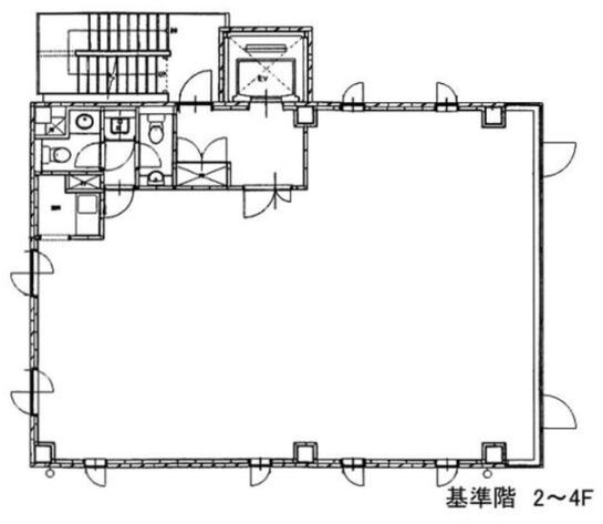 南青山第2シティビル 4階 平面図