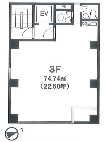 ゼネラルビル恵比寿イースト 3階 平面図