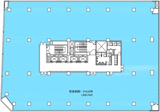 ワカ末ビル 6階 平面図