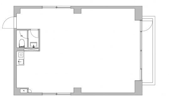 アイルズBMビル 3階301 平面図