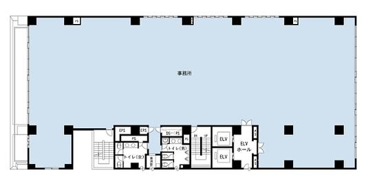 KDX東茅場三洋ビル（旧：東茅場有楽ビル） 4階 平面図